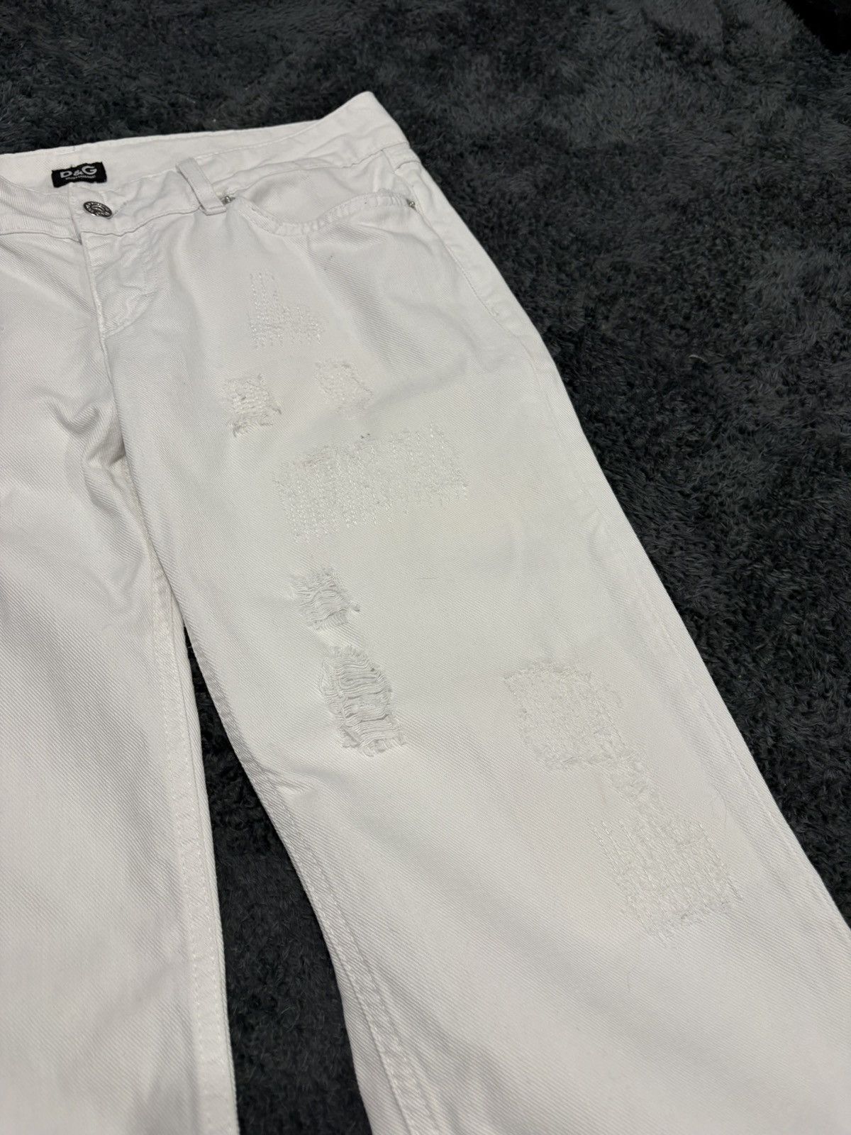 Dolce & Gabbana Rare Dolce & Gabbana Y2K Distressed Flared Jeans Size US 29 - 4 Thumbnail