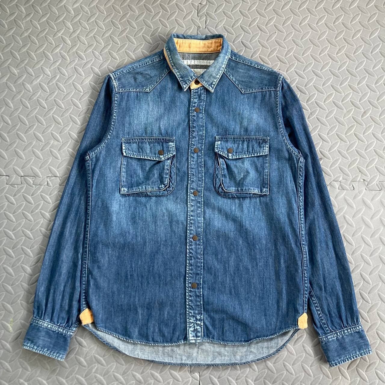 White Mountaineering A/W13 Denim Buttoned Shirt Size US S / EU 44-46 / 1 - 2 Thumbnail