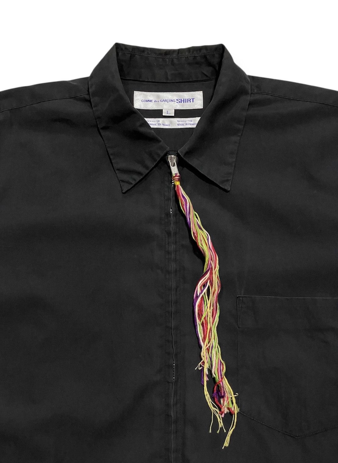 Comme des Garcons 02SS Zip-Up Shirt Size US L / EU 52-54 / 3 - 2 Thumbnail