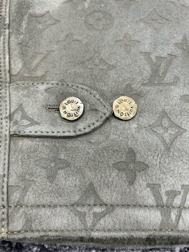 Louis Vuitton Louis Vuitton Lv lambswool full-print brown suede presbyopi Size US M / EU 48-50 / 2 - 4 Thumbnail