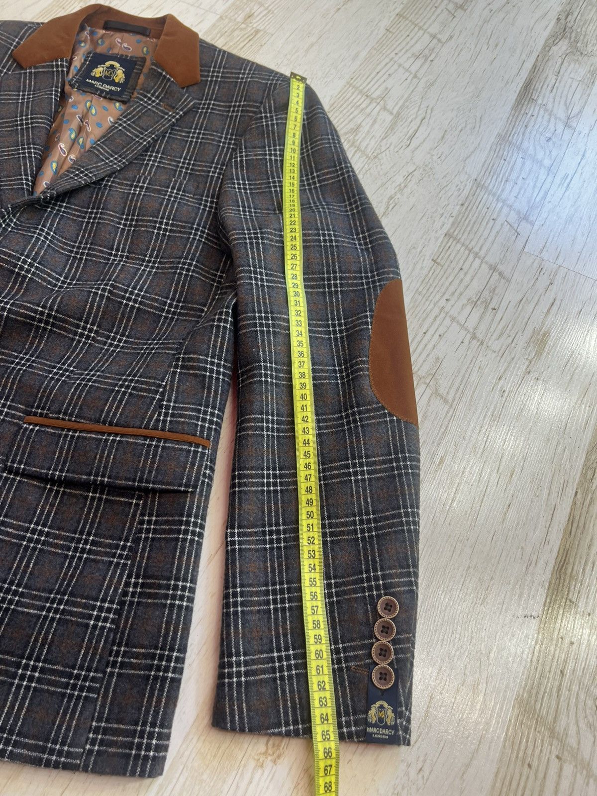 Other Mark Darsy Check Blazer Size 38 Classic Size 38R - 13 Thumbnail