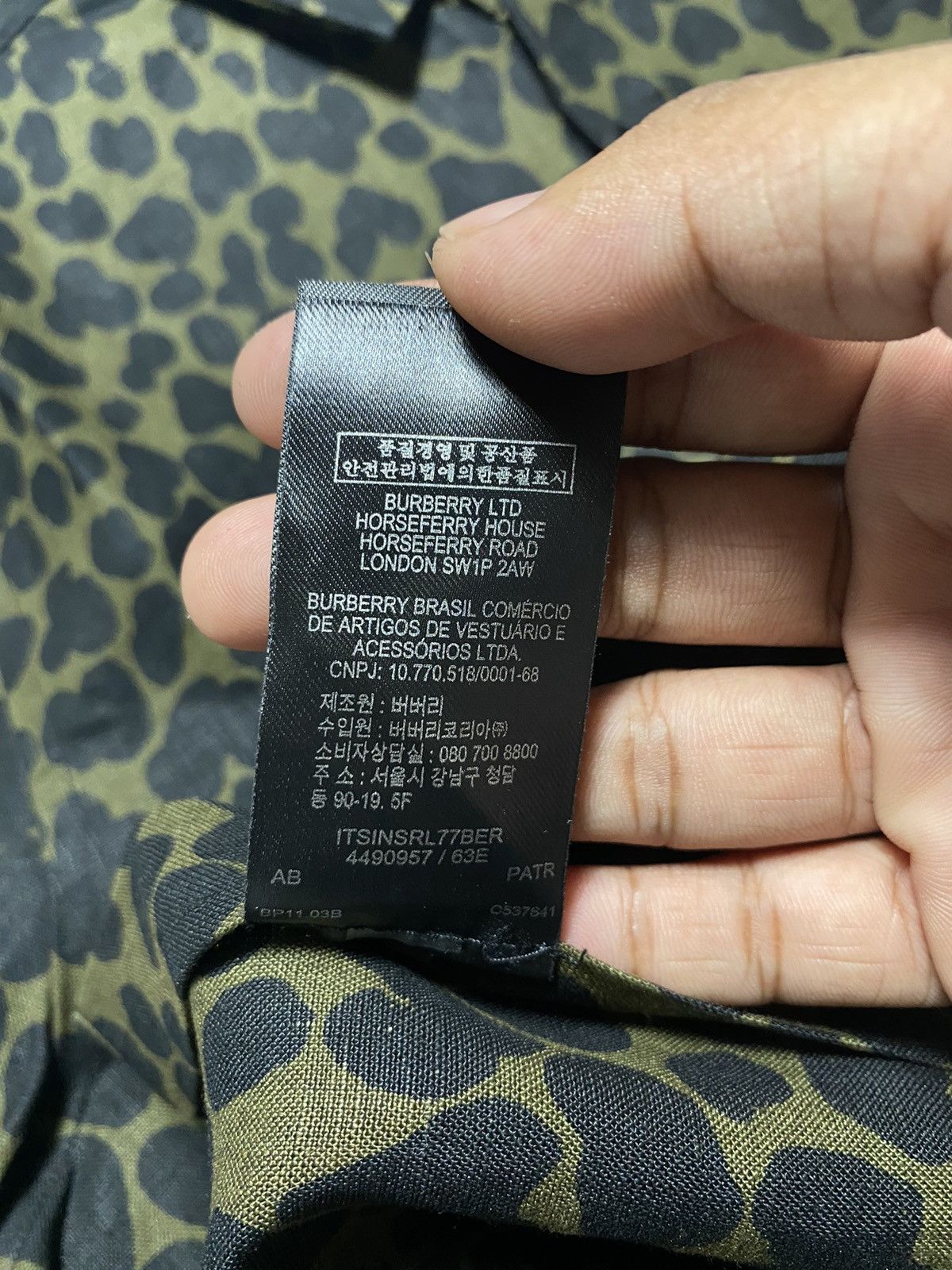 Burberry Prorsum SS14 Military Leo Print Linen Shirt Size US M / EU 48-50 / 2 - 14 Thumbnail
