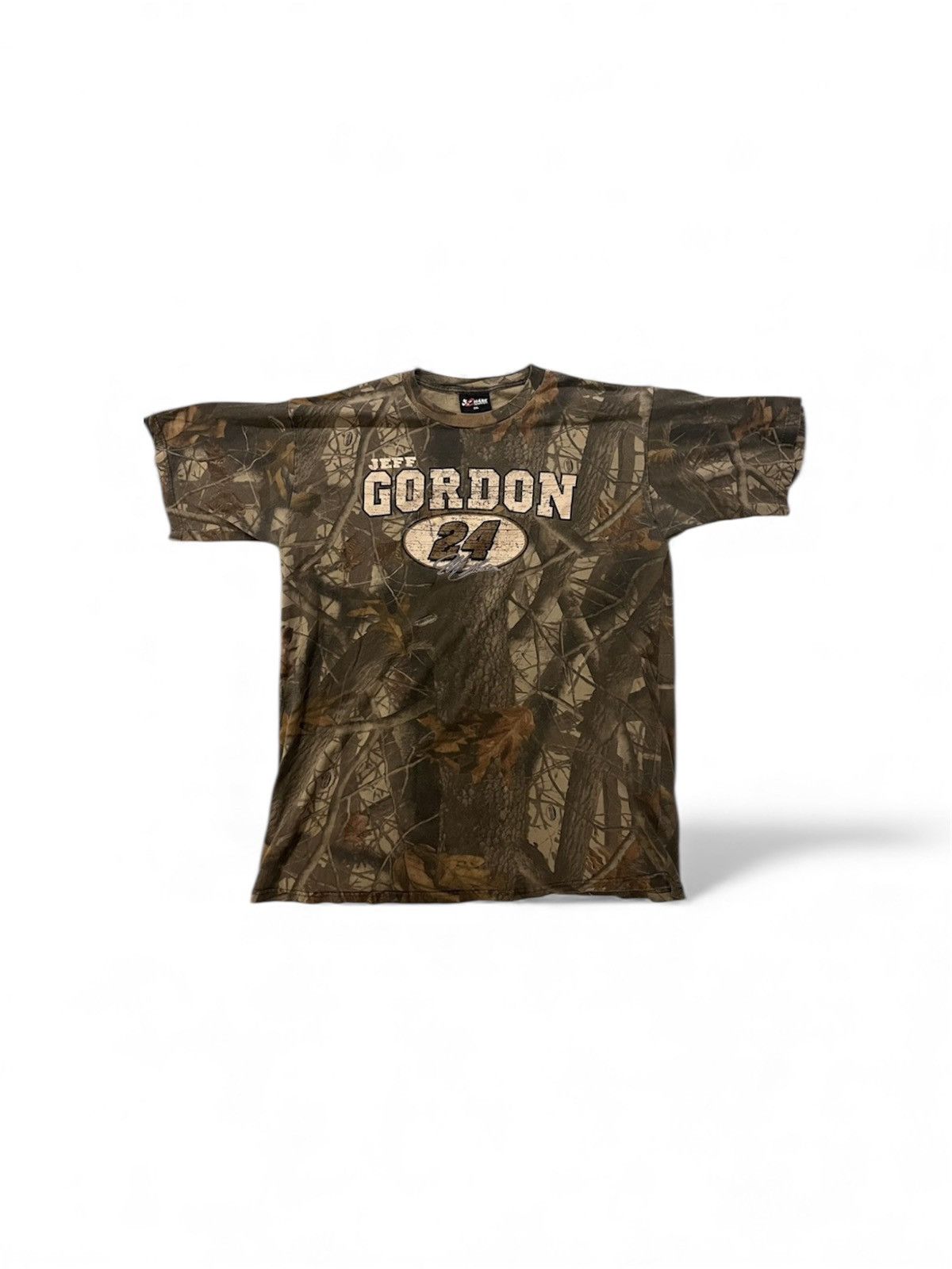 NASCAR *RARE* Vintage Jeff Gordon #24 RealTree Camo Nascar T-Shirt Size US XXL / EU 58 / 5 - 1 Thumbnail