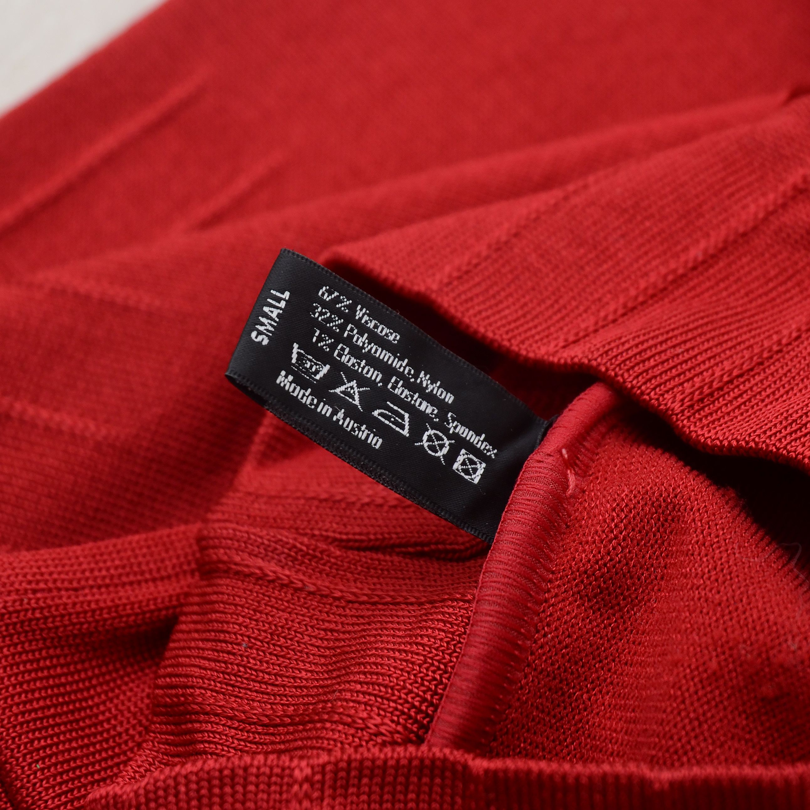 Wolford Wolford Viscose Deluxe Red Mock Neck Sleeveless Top Stretch Size S / US 4 / IT 40 - 8 Thumbnail
