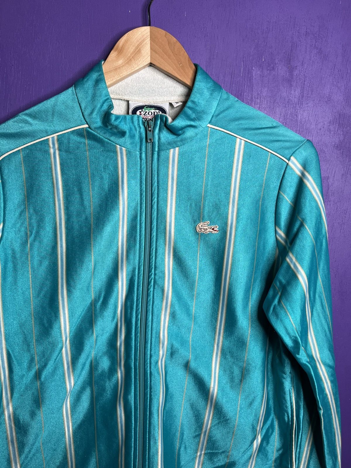 Lacoste × Vintage Vintage 80s IZOD Lacoste striped jacket Size US S / EU 44-46 / 1 - 3 Thumbnail