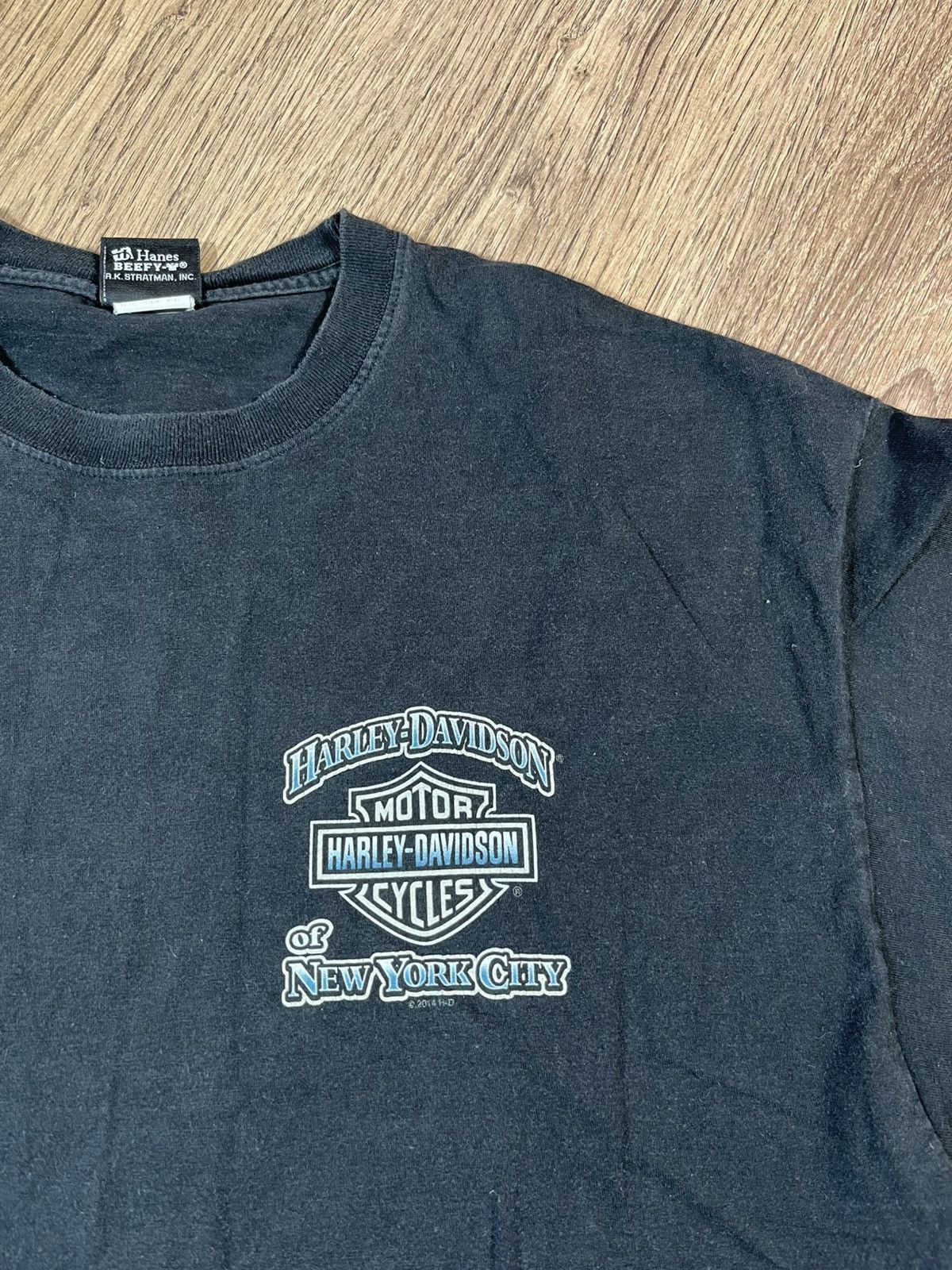 Vintage Vintage Harley Davidson New York City T Shirt Size US XXL / EU 58 / 5 - 3 Thumbnail