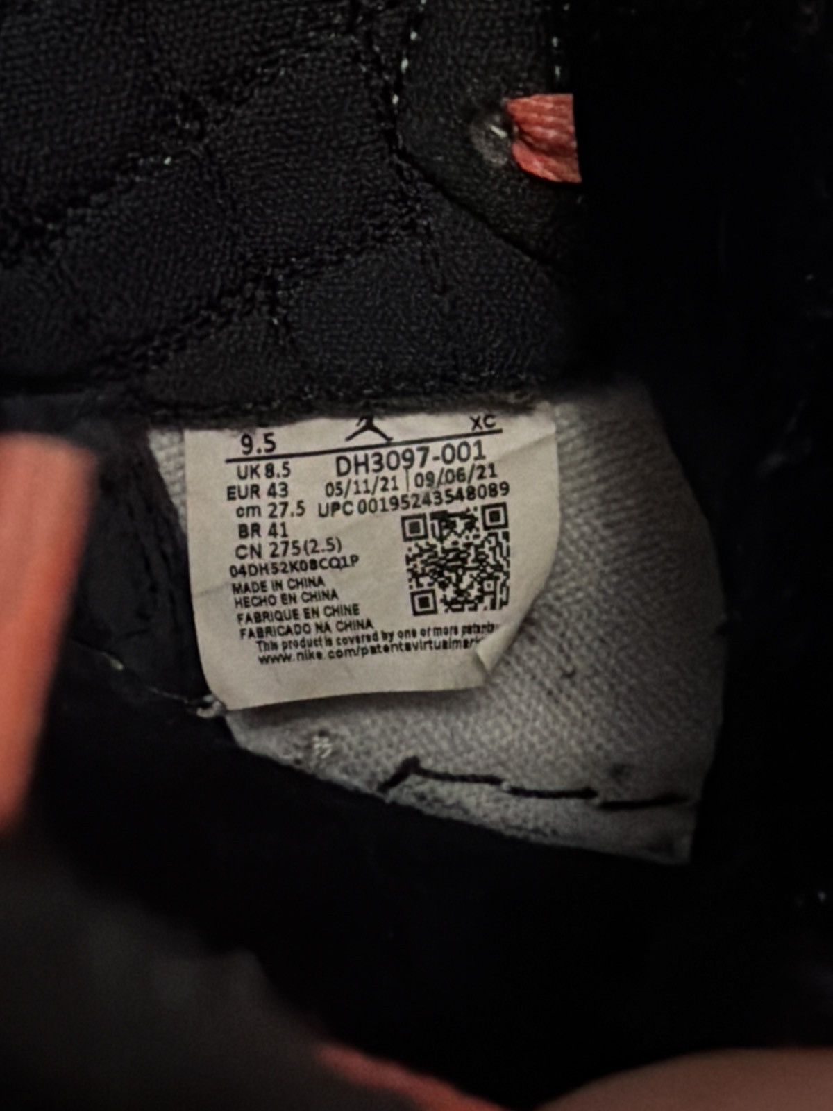 Nike Air Jordan 1 High OG Crafted Size US 9.5 / EU 42-43 - 7 Thumbnail