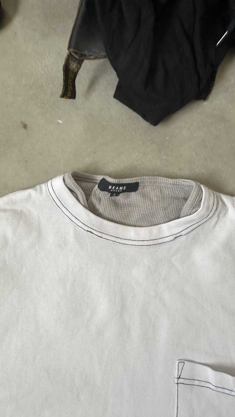 Beams Plus VINTAGE BEAMS HEART DOUBLE LAYER TEE Size US M / EU 48-50 / 2 - 5 Thumbnail