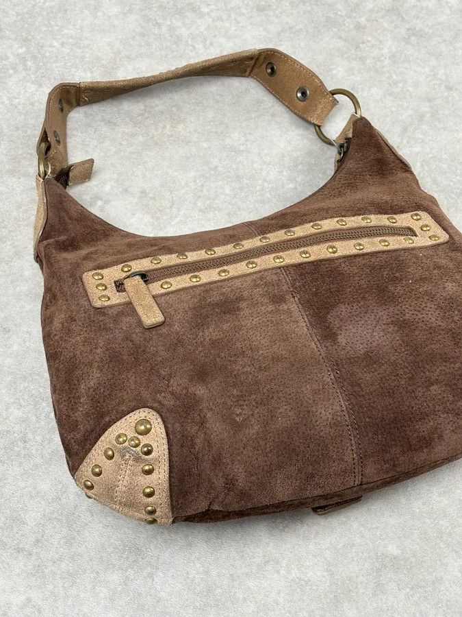 Just Cavalli AW2008 Cavalli Brown Suede Leather Handle Bag Size ONE SIZE - 6 Thumbnail