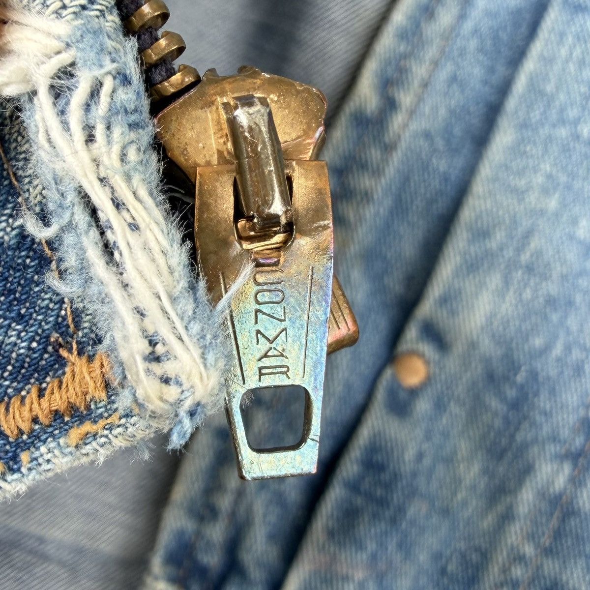 Wrangler 🔥Rare 60s Wrangler Zip Denim Jacket Talon Conmatic USA Size US XS / EU 42 / 0 - 20 Thumbnail