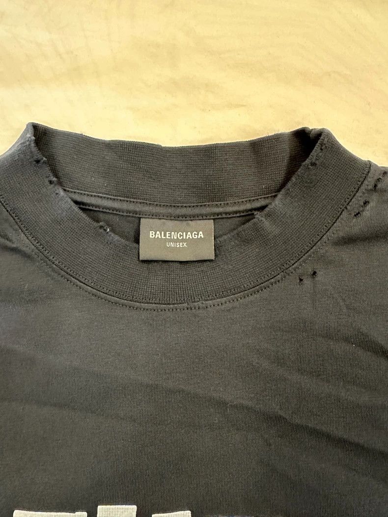 Balenciaga Balenciaga Masking Tape Logo Short Sleeve T-Shirt Size US M / EU 48-50 / 2 - 4 Thumbnail