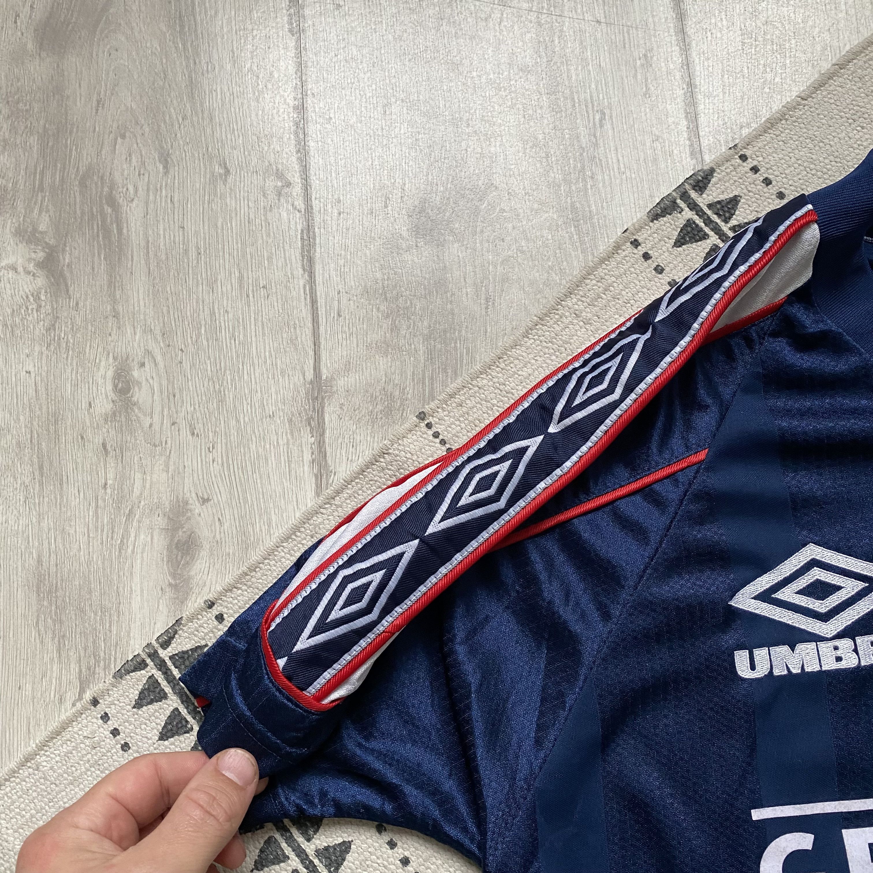 Umbro Vintage 90s Umbro England Soccer jersey Boys Green Flag Size US XXS / EU 40 - 4 Thumbnail