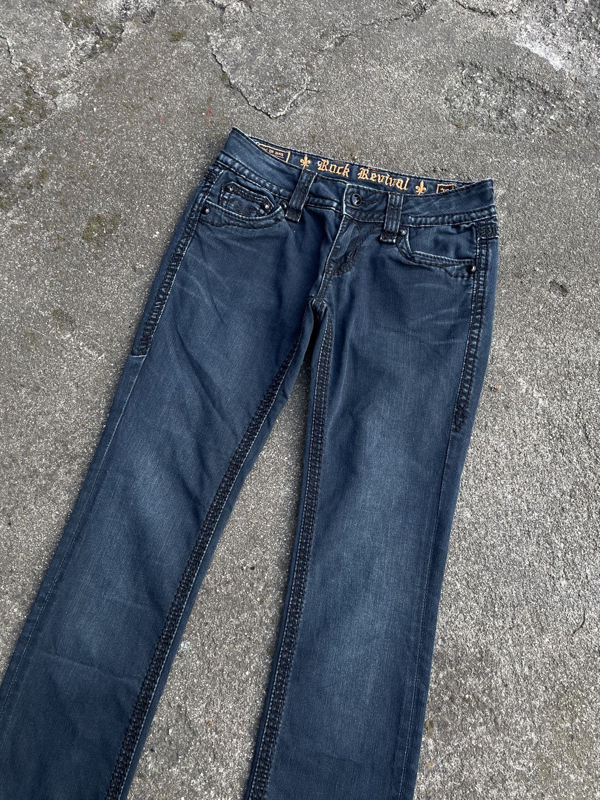 Designer × Rock Revival × Vintage Rock Revival Jeans y2k 00s low rise denim pants trousers Size 26" / US 2 / IT 38 - 9 Thumbnail