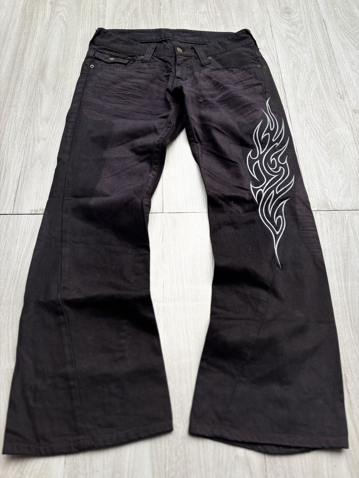 Tornado Mart flare jeans Size US 31 - 1 Thumbnail