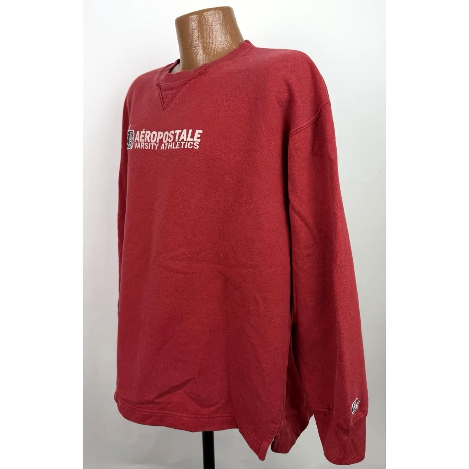 Aeropostale VINTAGE Aeropostale Sweatshirt Mens XL Red 90s Logo Applique Boxy Fit Distressed Sweatshirt Regular Men XL Red 90s Grunge Retro Skater Size US XL / EU 56 / 4 - 6 Thumbnail