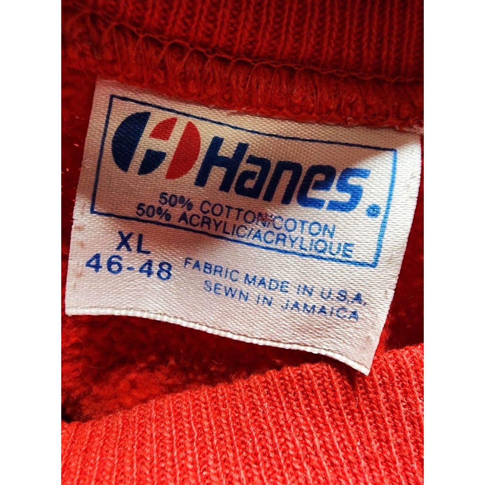 Hanes VINTAGE Hanes Red Graphic Print Mens XL Long Sleeve Crewneck Sweatshirt 80s Aloha Theme Size US XL / EU 56 / 4 - 4 Thumbnail
