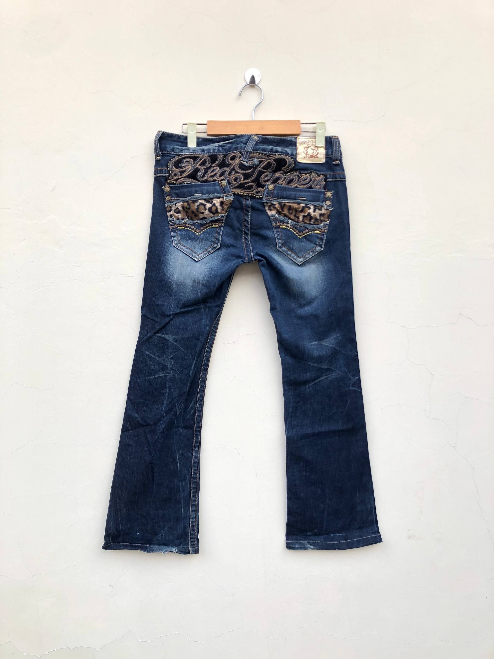 If Six Was Nine 2000s Fading Bootcut Flared Vkei Y2k Japanese Archive Size US 28 / EU 44 - 1 Thumbnail