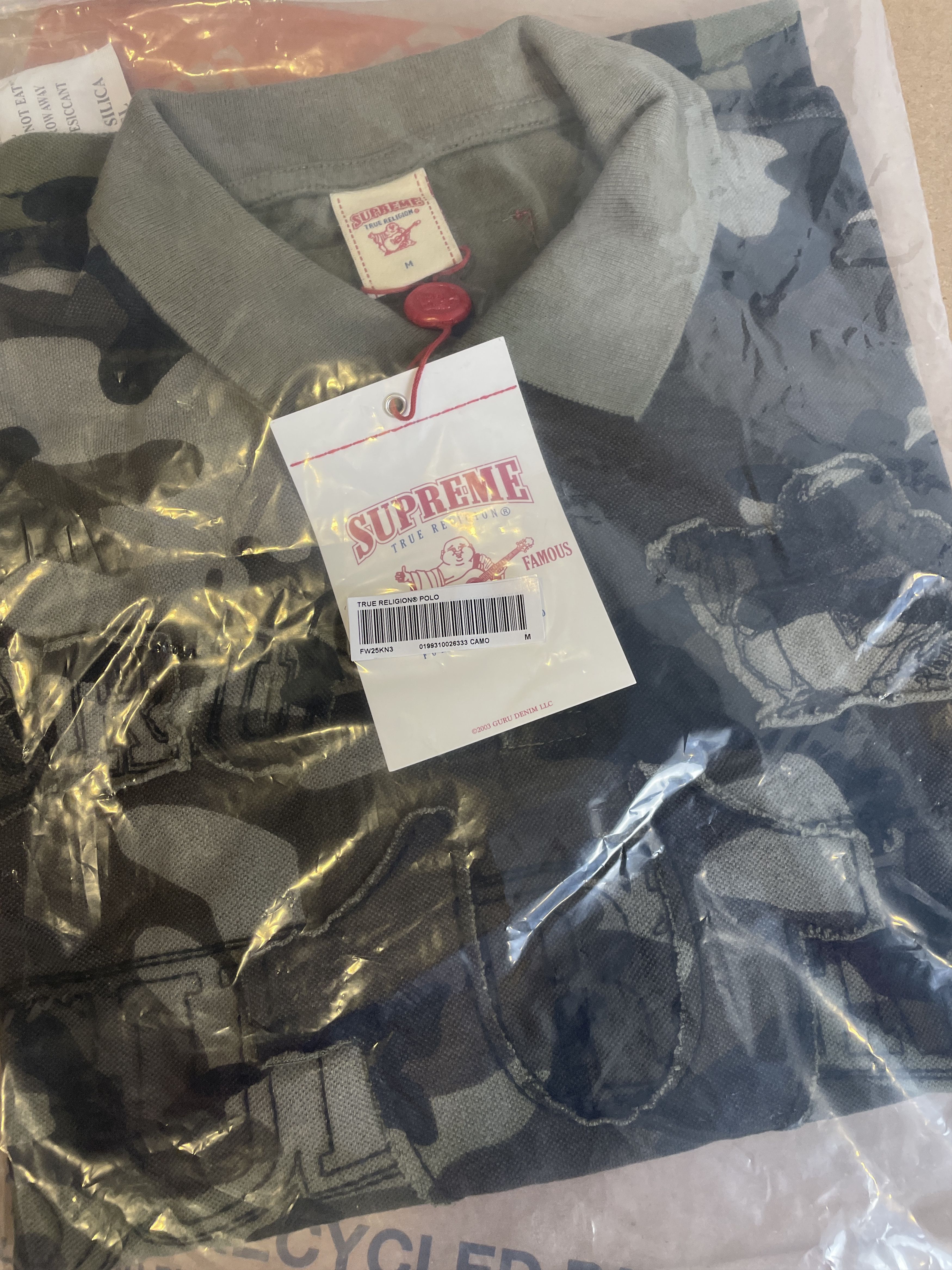 Supreme × True Religion APPLIQUE POLO OLIVE CAMO Size US M / EU 48-50 / 2 - 16 Thumbnail