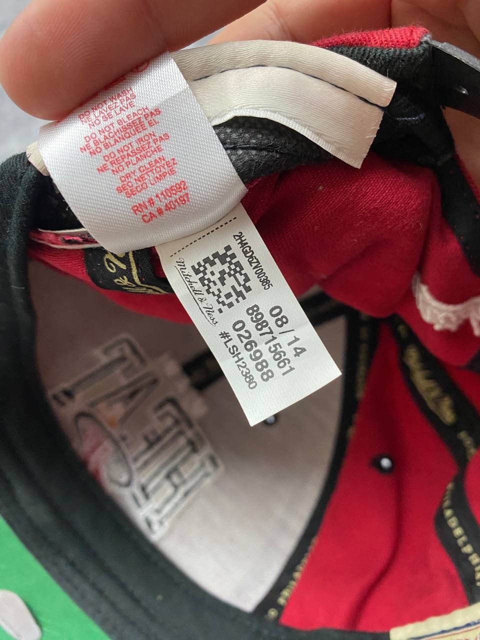 Mitchell & Ness × NBA Miami heat custom cap Mitchell & ness hand made faded Size ONE SIZE - 10 Thumbnail