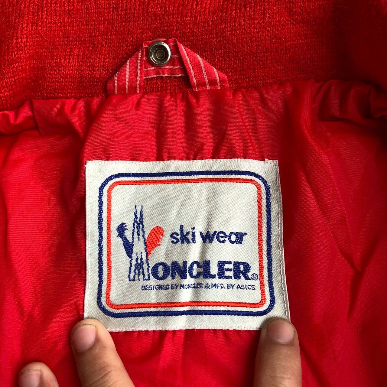 Moncler Grenoble Vintage 90s Moncler Grenoble Red Stripe Ski Jacket Size US S / EU 44-46 / 1 - 9 Thumbnail