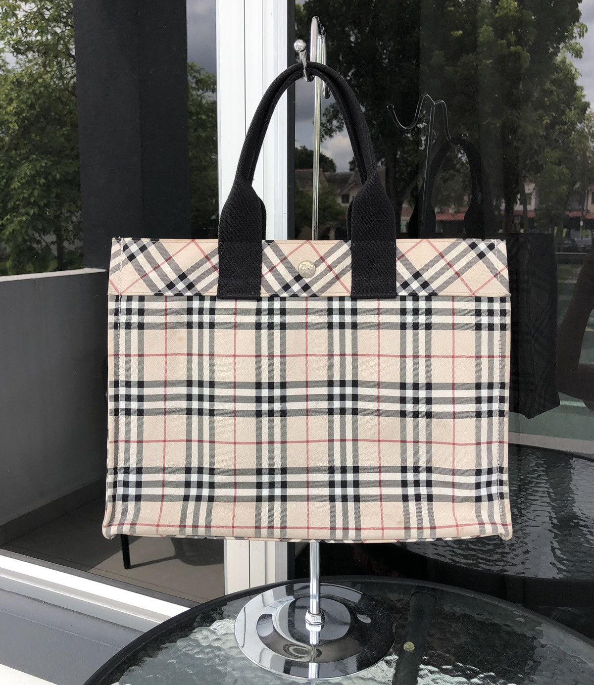 Burberry Burberry London Blue Label Nova Check Handbag / Tote Bag Size ONE SIZE - 2 Thumbnail