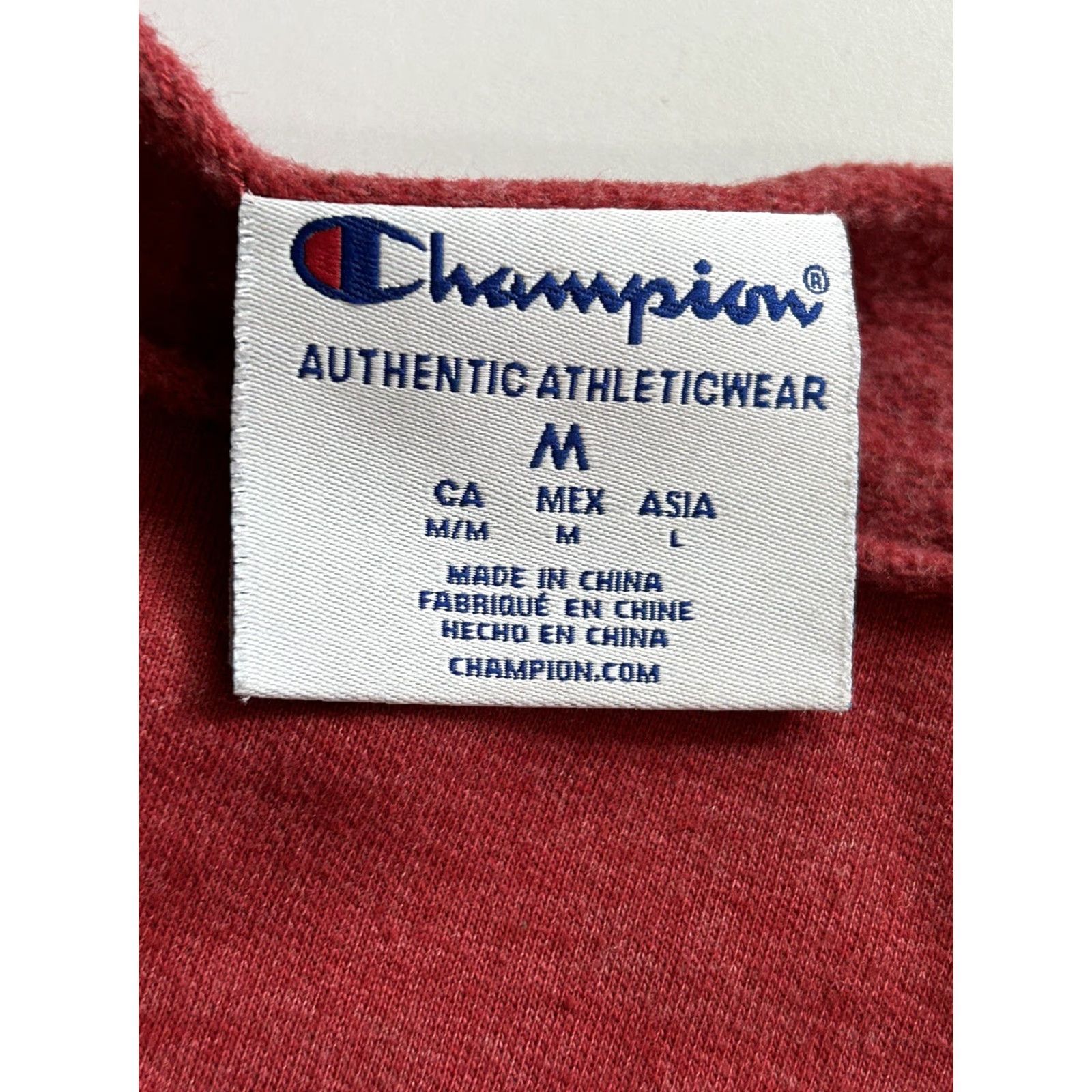 Champion Champion Alabama Crimson Tide Womens Long Sleeve Regular Size M Red Cotton Shirt Size M / US 6-8 / IT 42-44 - 5 Thumbnail