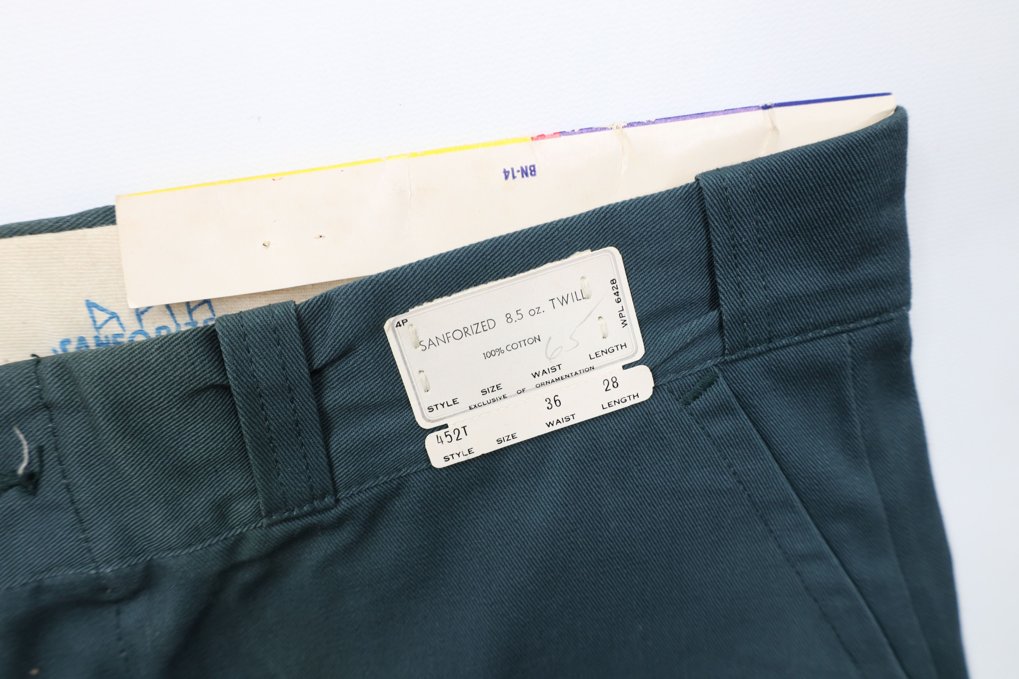 Vintage Deadstock Vintage 60s Cotton Twill Pants Green USA Size US 36 / EU 52 - 6 Thumbnail