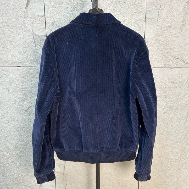 Gucci Gucci Dark blue corduroy bee embroidered jacket Size US L / EU 52-54 / 3 - 2 Thumbnail