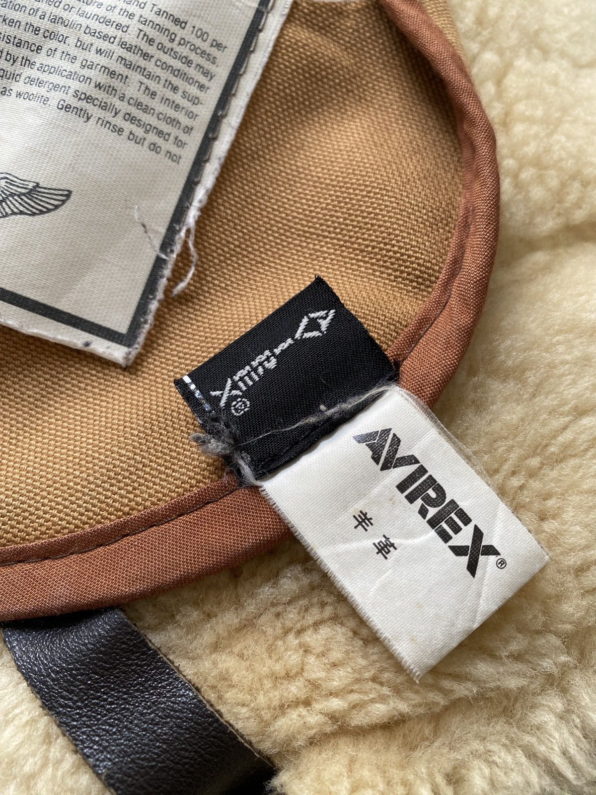 Avirex Vintage 80s Avirex B3 Sheepskin Us Army Air Force Jacket Size US L / EU 52-54 / 3 - 23 Thumbnail