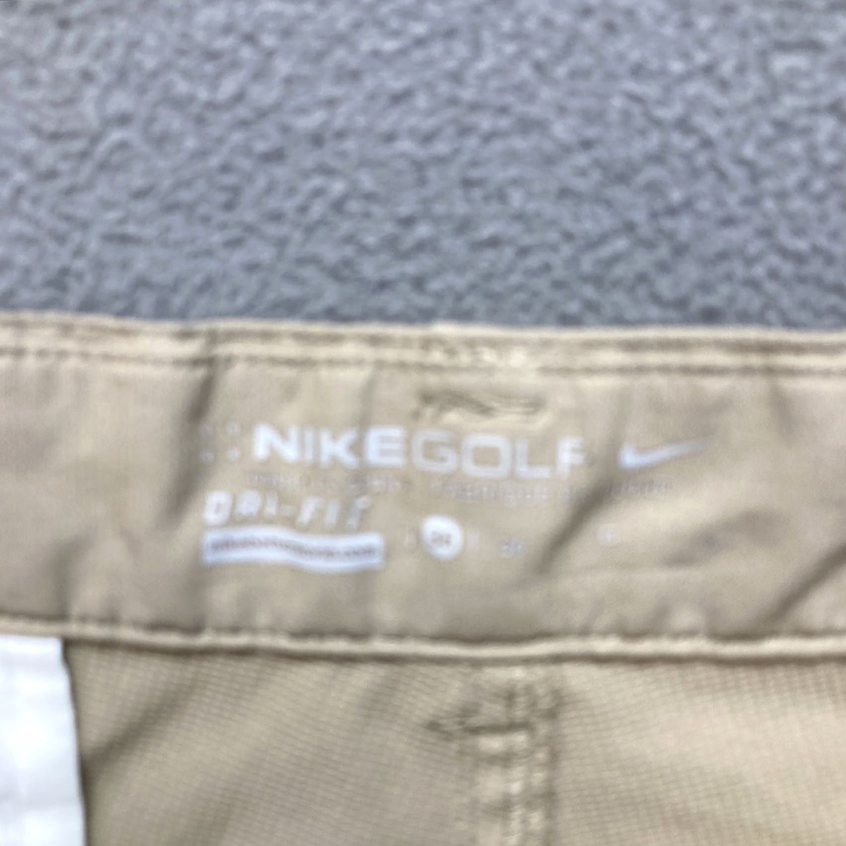 Nike Nike Dri Fit Chino Shorts Mens 36 Khaki 9” Inseam Flat Front Golf Hybrid Size US 36 / EU 52 - 6 Thumbnail