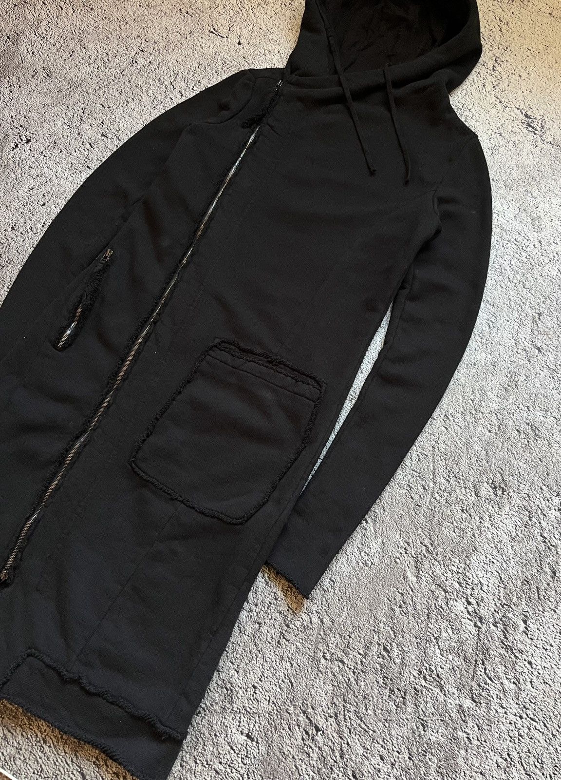 PAL OFFNER Pal Offner Asymmetric Hooded Long Jacket Size 3 (fits M-L) Size M / US 6-8 / IT 42-44 - 12 Thumbnail