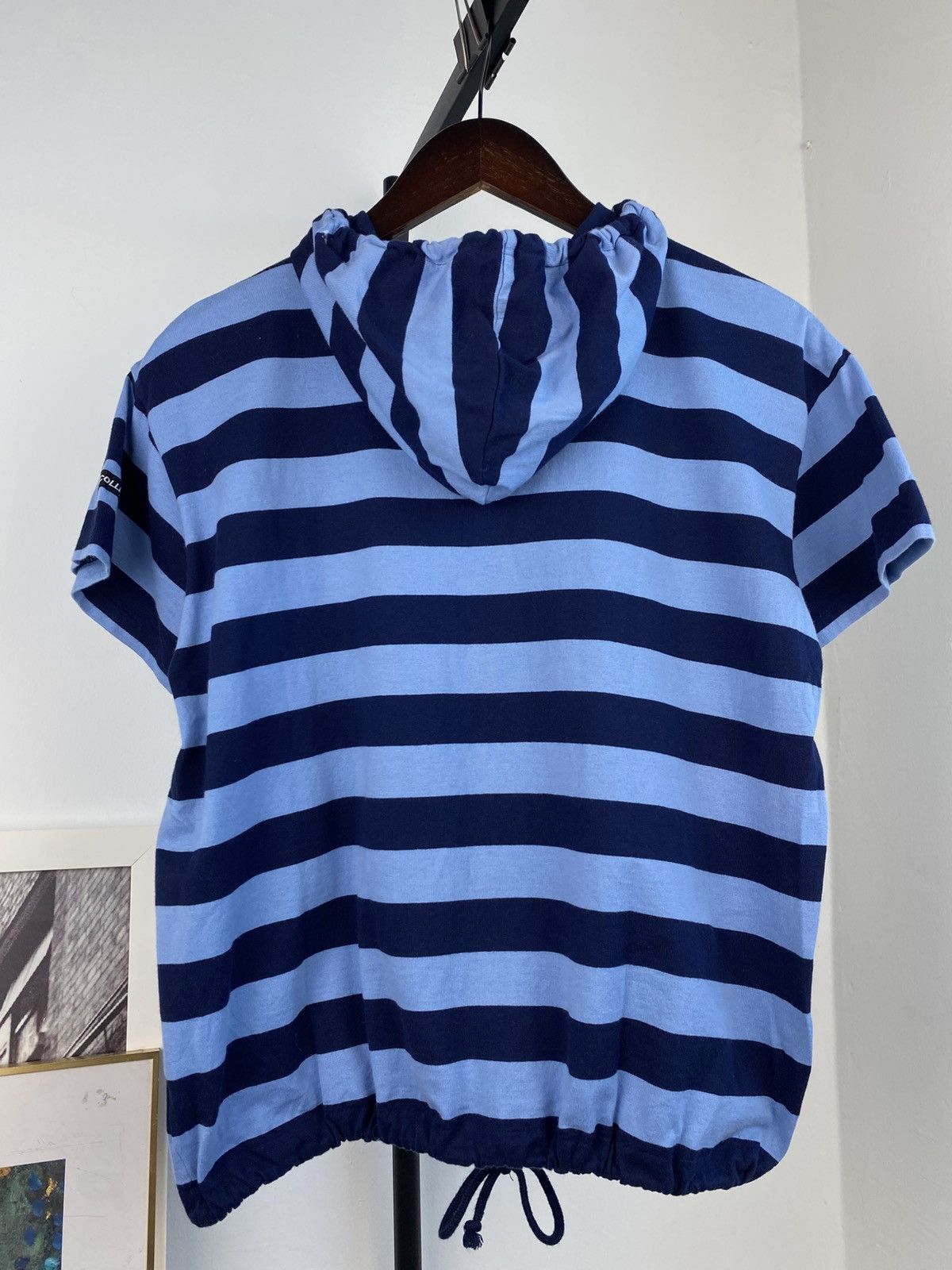Issey Miyake Vintage 90's Issey Myake Sports Stripped Parachute Hoodie Size US M / EU 48-50 / 2 - 6 Thumbnail