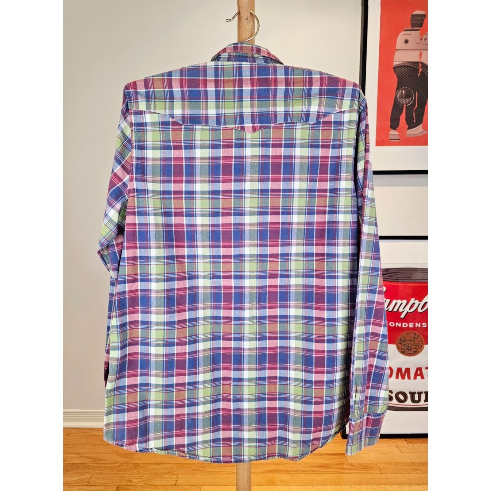 Ralph Lauren DENIM SUPPLY RALPH LAUREN POLO PLAID WESTERN COTTON SHIRT L 18 23 28 31 INCH MULTICOLOR Mens Size US L / EU 52-54 / 3 - 6 Thumbnail