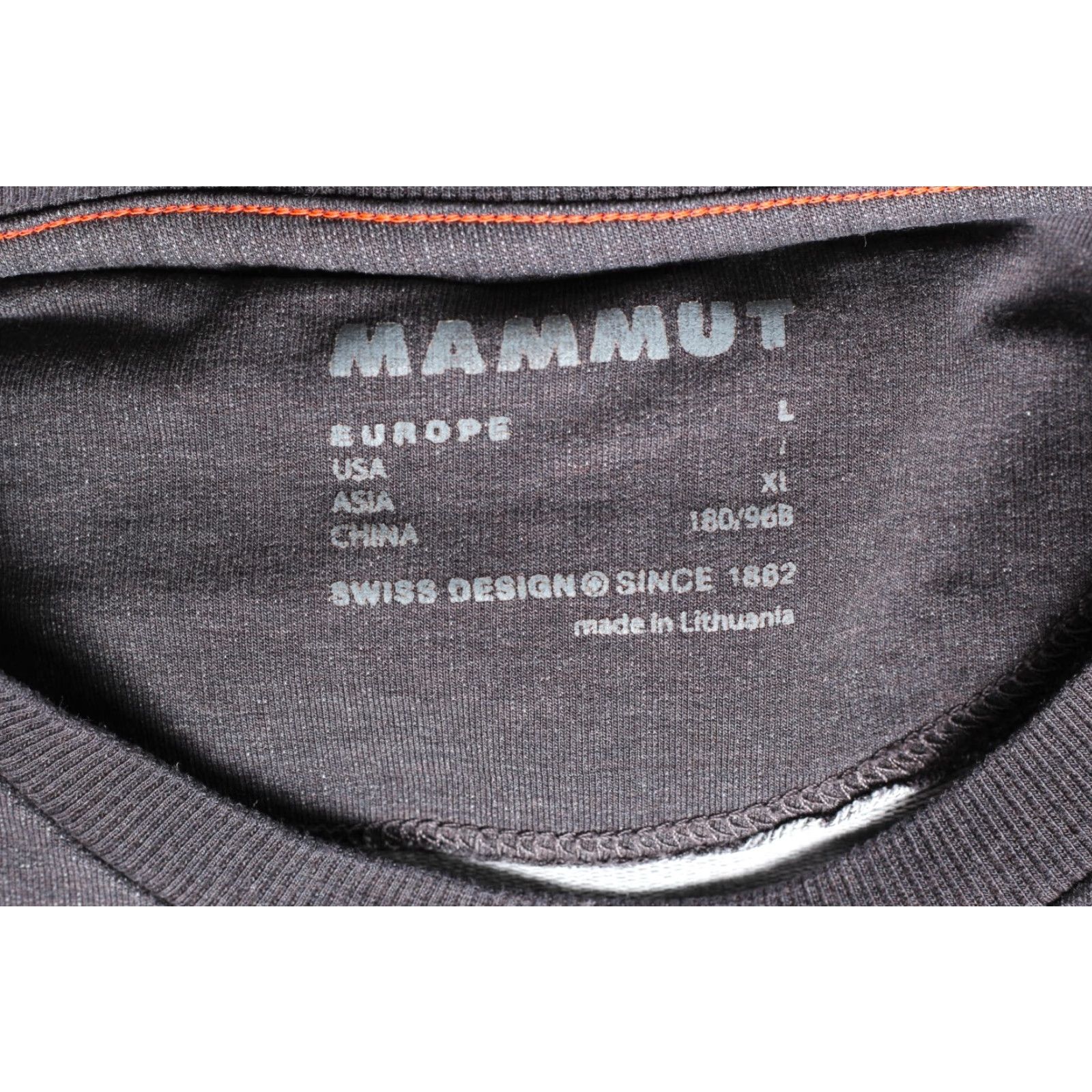 Mammut MAMMUT Pullover Crew Sweatshirt Men Size L Grey Logo All Seasons Breathing Walk/Designer Modern Shirt Regular Fit Size US L / EU 52-54 / 3 - 5 Thumbnail