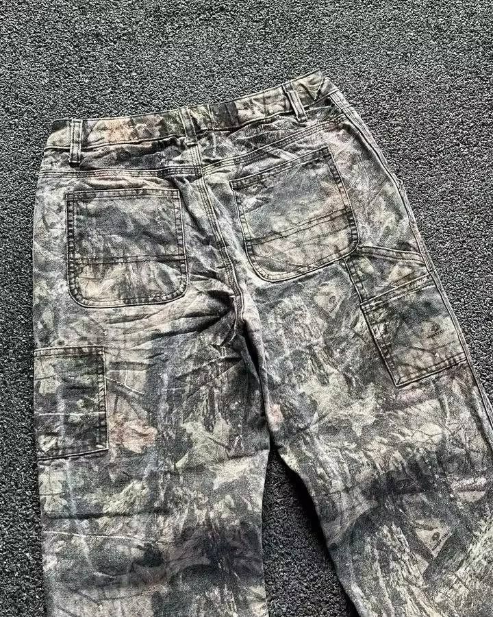 Japanese Brand × Vintage baggy camouflage jeans. Size US 36 / EU 52 - 2 Thumbnail