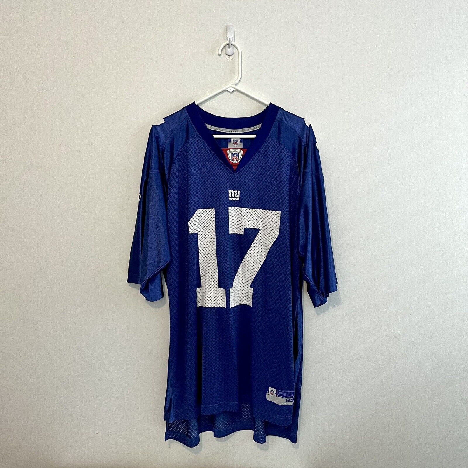 Reebok 2000s Reebok #17 Plaxico Burress NY Giants Y2K Sz 2XL Size US XXL / EU 58 / 5 - 3 Thumbnail
