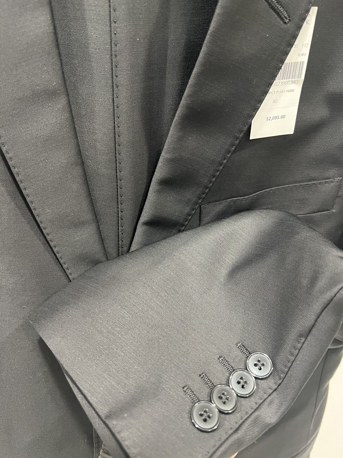 Dolce & Gabbana Dolce & Gabbana Men’s Solid Black 2-Piece Suit 40R US 50R IT Size 40R - 7 Thumbnail