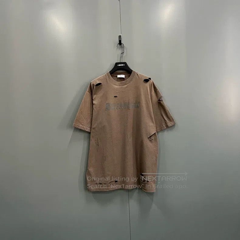 Balenciaga Balenciaga Destroyed big logo short sleeve Size US XS / EU 42 / 0 - 1 Thumbnail