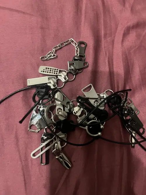Designer × Japanese Brand Cyber Punk Zipper Necklace Chain Size ONE SIZE - 2 Thumbnail
