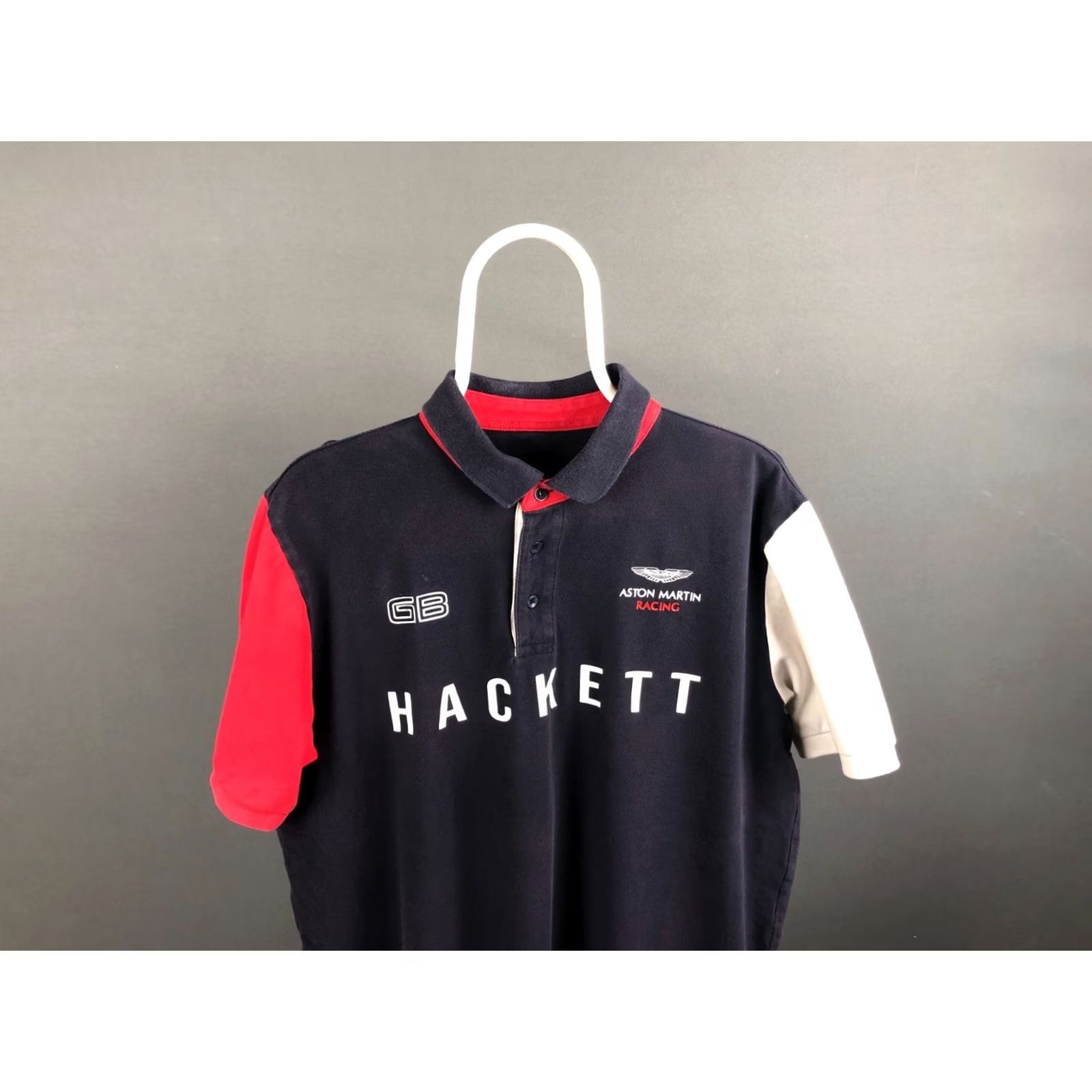 Hackett Hackett Aston Martin Racing Polo Size 2XL Dark Blue Cotton Men's Size US XXL / EU 58 / 5 - 4 Thumbnail
