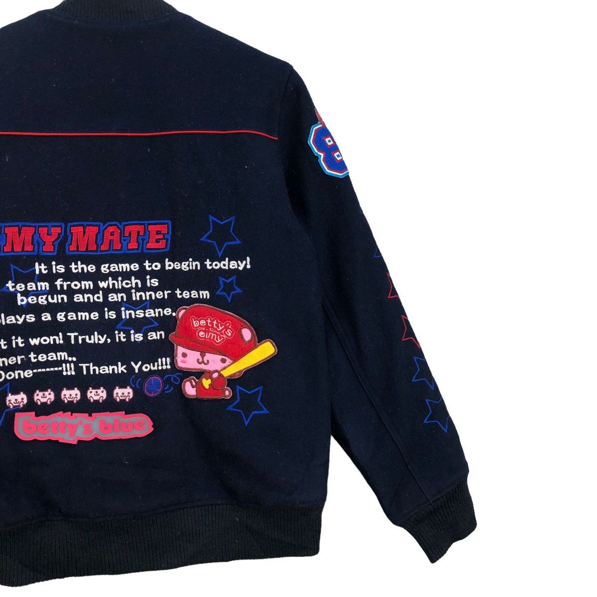 Angel Blue Japanese Brand Betty Blue Shinji Abe Varsity Jacket Size US S / EU 44-46 / 1 - 5 Thumbnail
