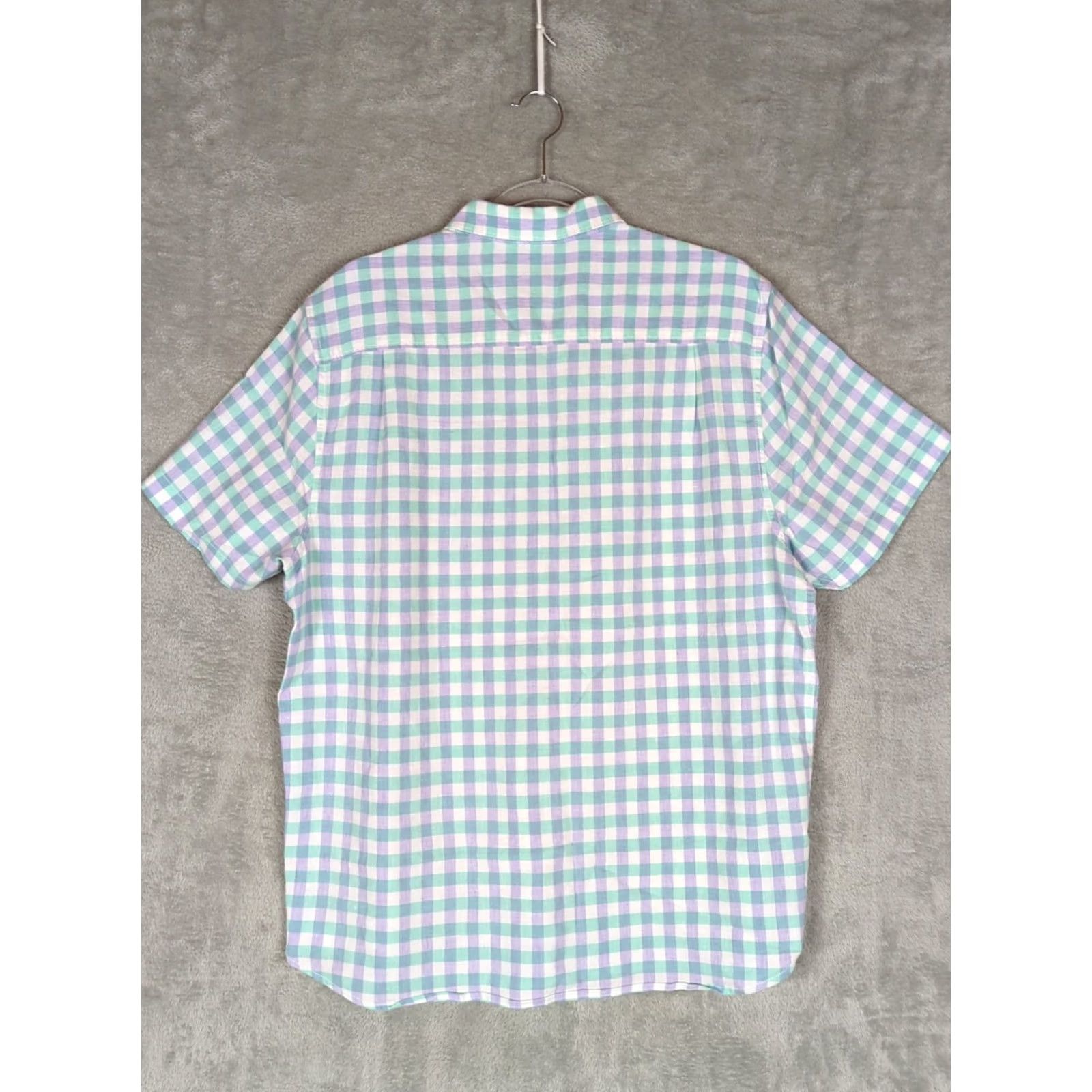 Tommy Bahama Tommy Bahama Shirt Mens Size L Lavender/green Linen/ Cotton Blend Short Sleeve Button Up Size US L / EU 52-54 / 3 - 2 Thumbnail