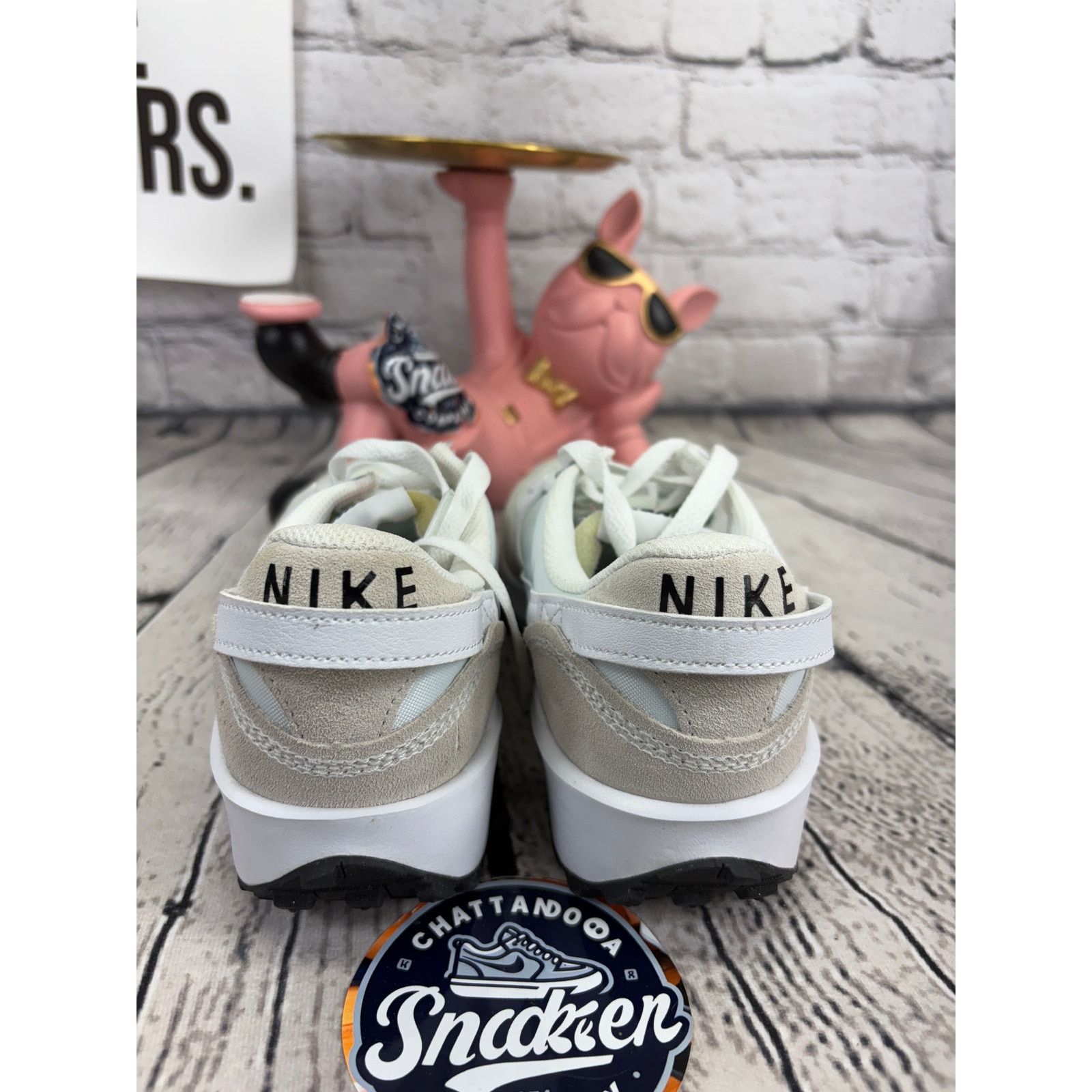 Nike Nike Waffle One Debut Running Shoes Womens 6 White Grey NEW Size US 6 / IT 36 - 4 Thumbnail