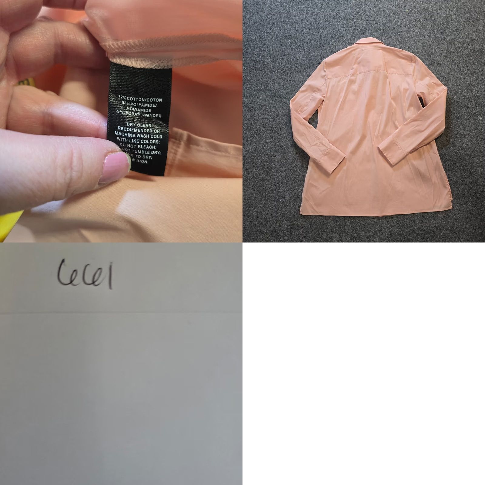 Pinko Lafayette 148 New York Top Womens Size S Pink Popover Long Sleeve Collared Blouse Career Size S / US 4 / IT 40 - 8 Thumbnail