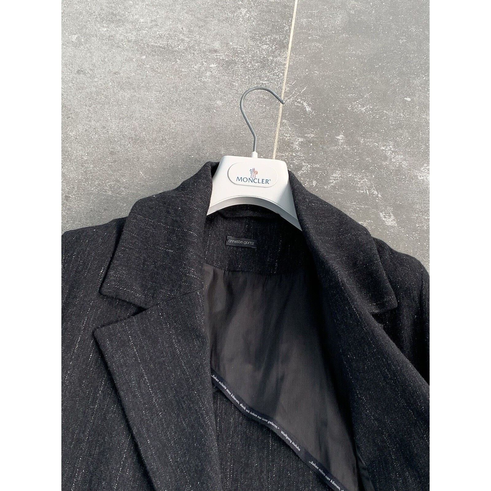 Annette Gortz × Designer Women's ANNETTE GORTZ LINEN Trench Coat Jacket EU 38 UK 10 Size M / US 6-8 / IT 42-44 - 17 Thumbnail