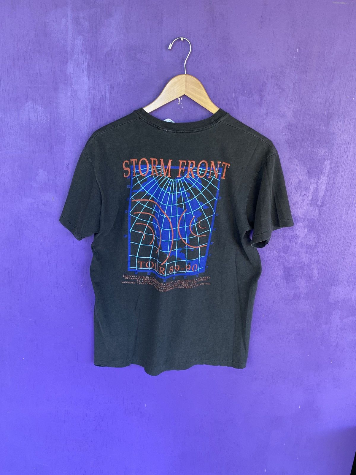 Band Tees Vintage 89/90 Billy Joel storm front tour tee Size US L / EU 52-54 / 3 - 2 Thumbnail