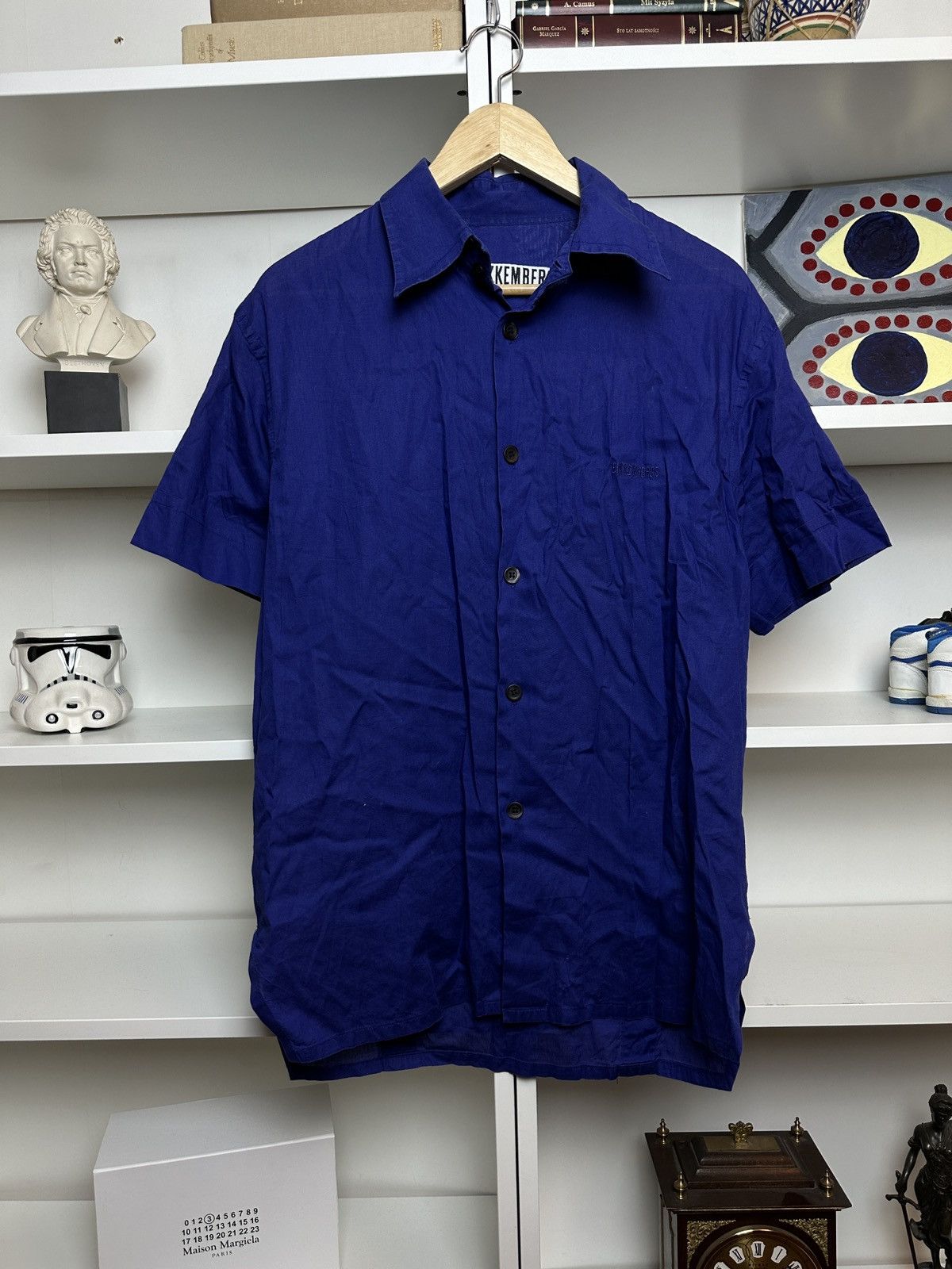 Dirk Bikkembergs Vintage 90s Bikkembergs shortsleeved shirt Size US XL / EU 56 / 4 - 1 Thumbnail