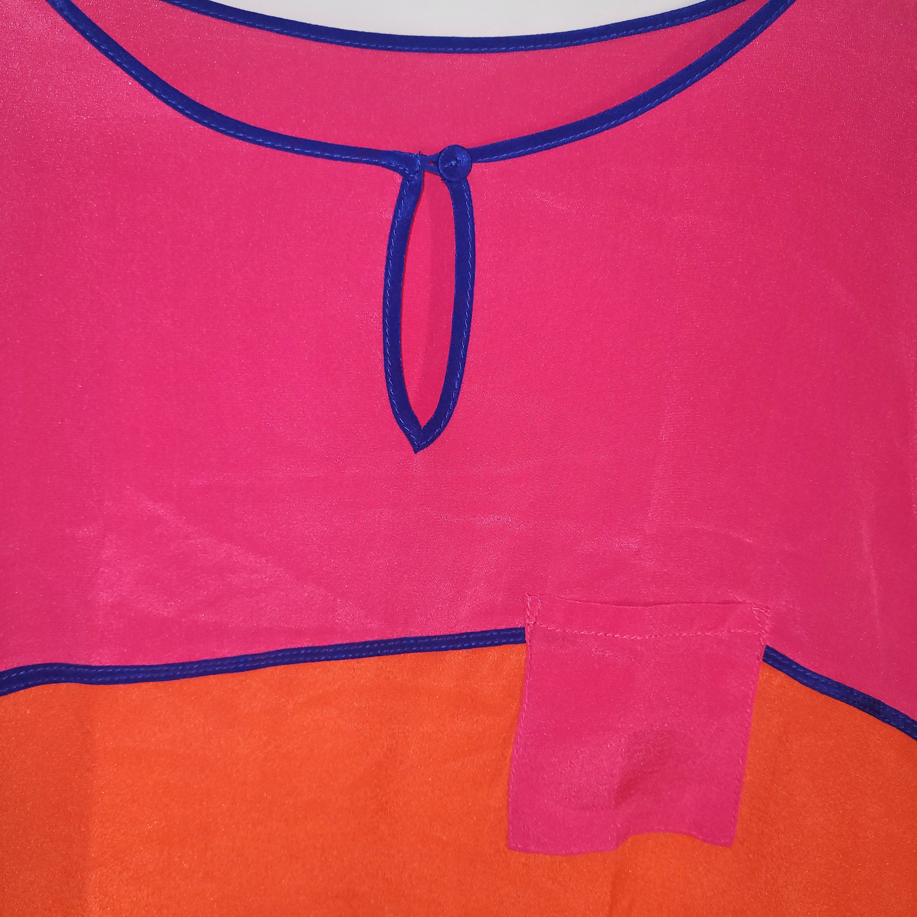 Other Women's 100% Silk Size M Short Sleeve Top T-Shirt SAG265 Size M / US 6-8 / IT 42-44 - 3 Thumbnail