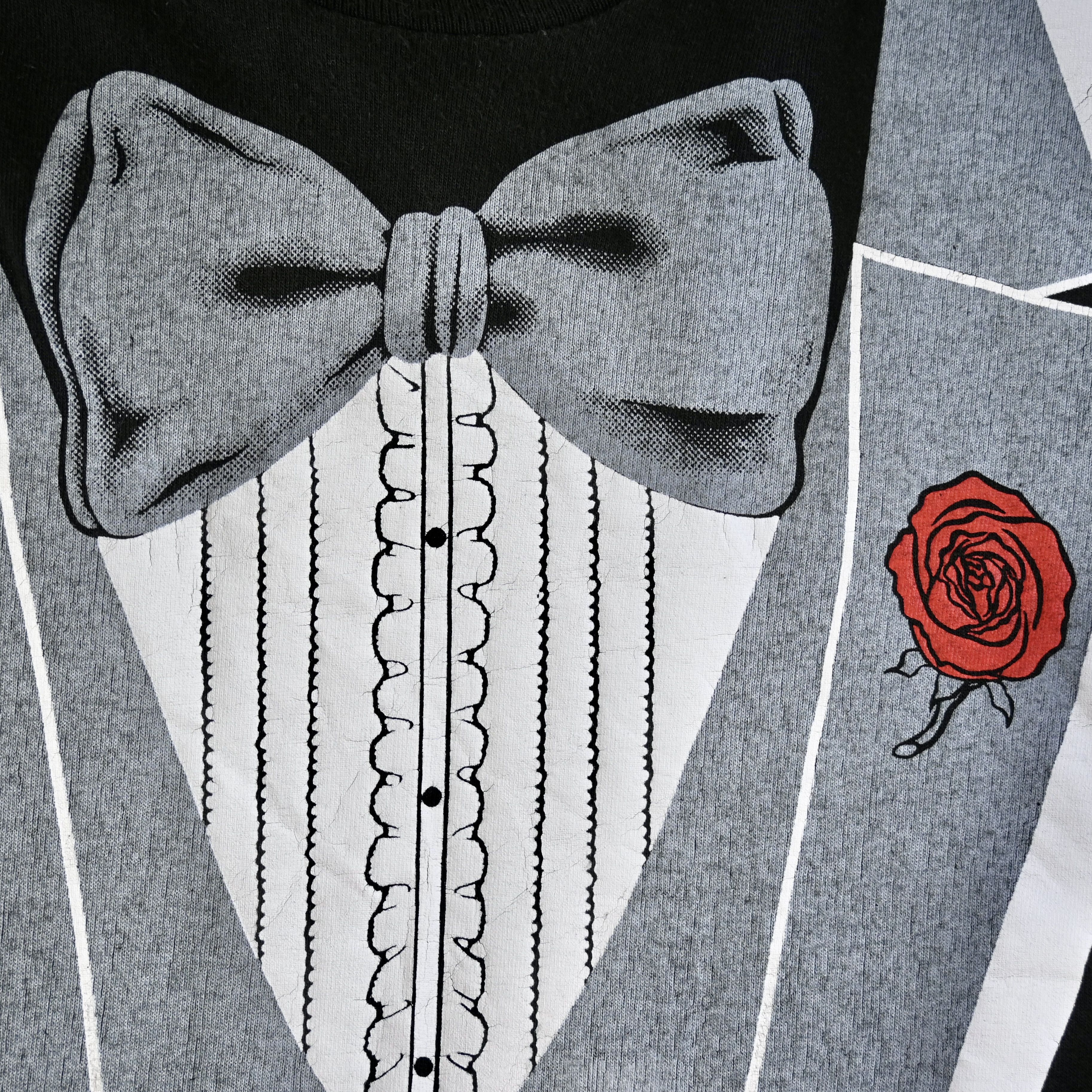 Vintage Vintage 1990s trompe-l’oeil tuxedo t-shirt made in USA Size US XL / EU 56 / 4 - 5 Thumbnail