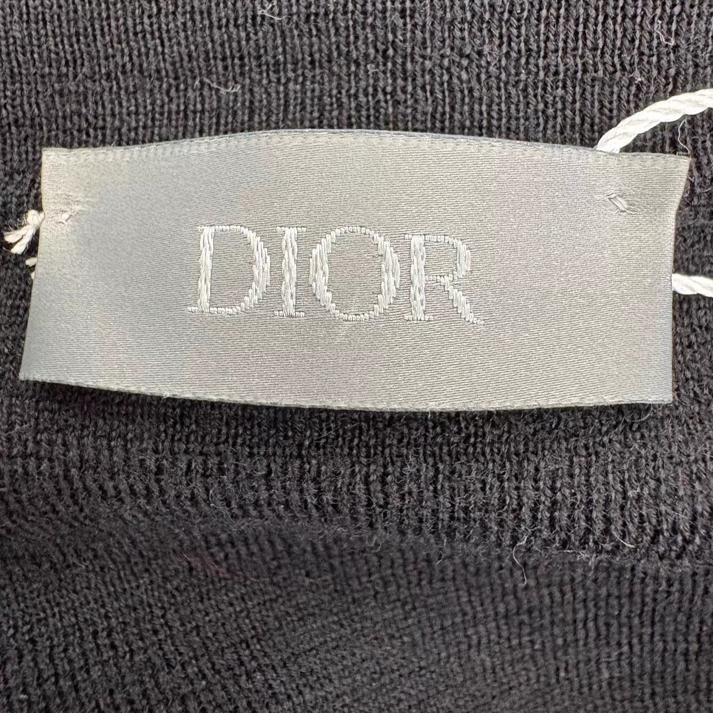Dior Dior Black Logo Slim Cashmere Blend LS Top L new Size US L / EU 52-54 / 3 - 3 Thumbnail